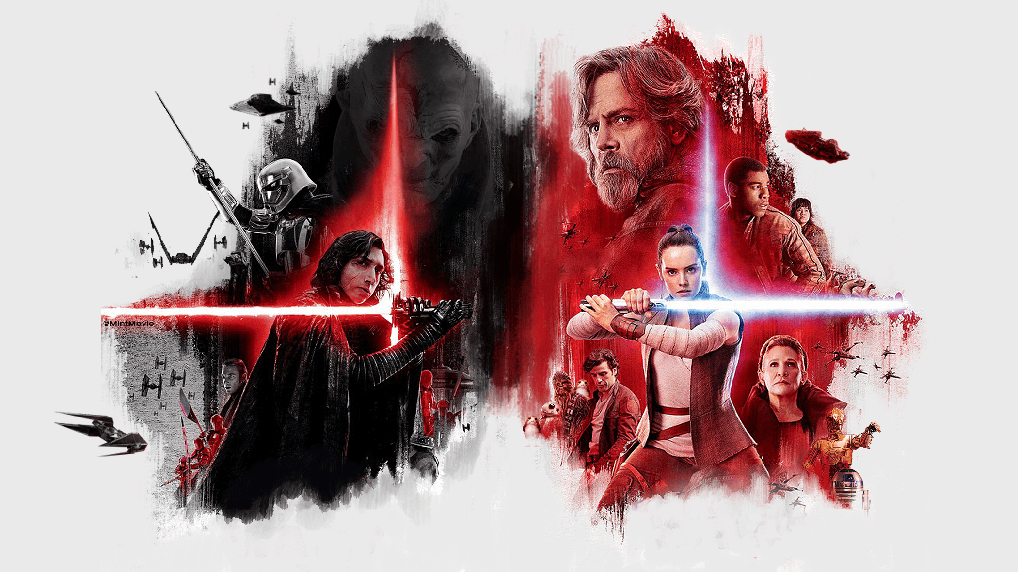 2100x1181 Star Wars Wallpaper Rey And Kylo