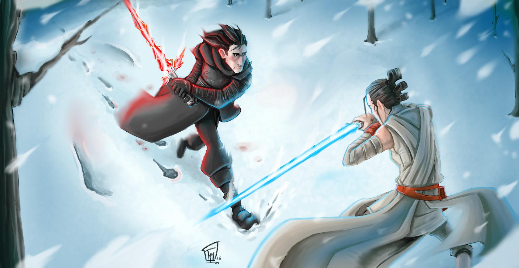 1680x867 Free download Kylo Ren vs Rey by Kakiusko on Newgrounds [1680x867] for your Desktop, Mobile & Tablet. Explore Kylo Ren and Rey Wallpaper. Star Wars Finn Wallpaper, Kylo Ren