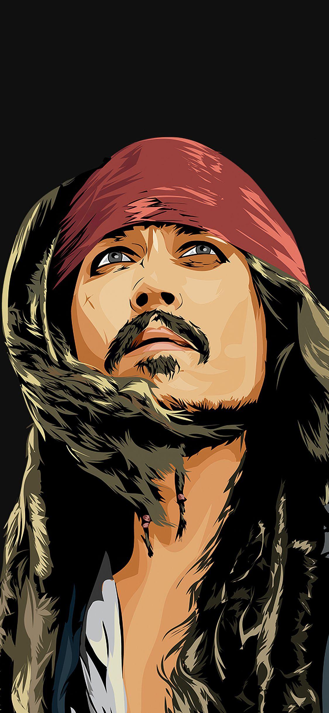 1125x2436 Jack Sparrow Artistic Mobile Wallpaper