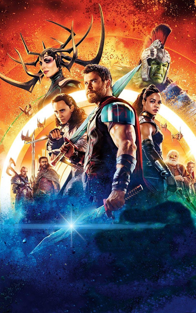 800x1280 Photo Thor: Ragnarok Tom Hiddleston Chris Hemsworth Hulk 800x1280