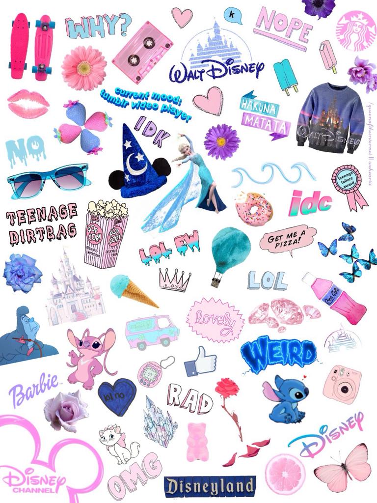 768x1024 Sticker Collage Wallpaper