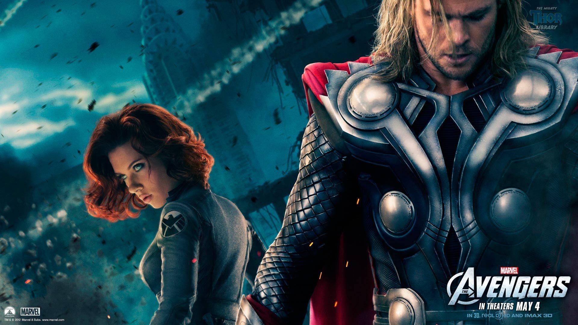 1920x1080 Thor And Black Widow From Avengers Movie. Favorite Movies