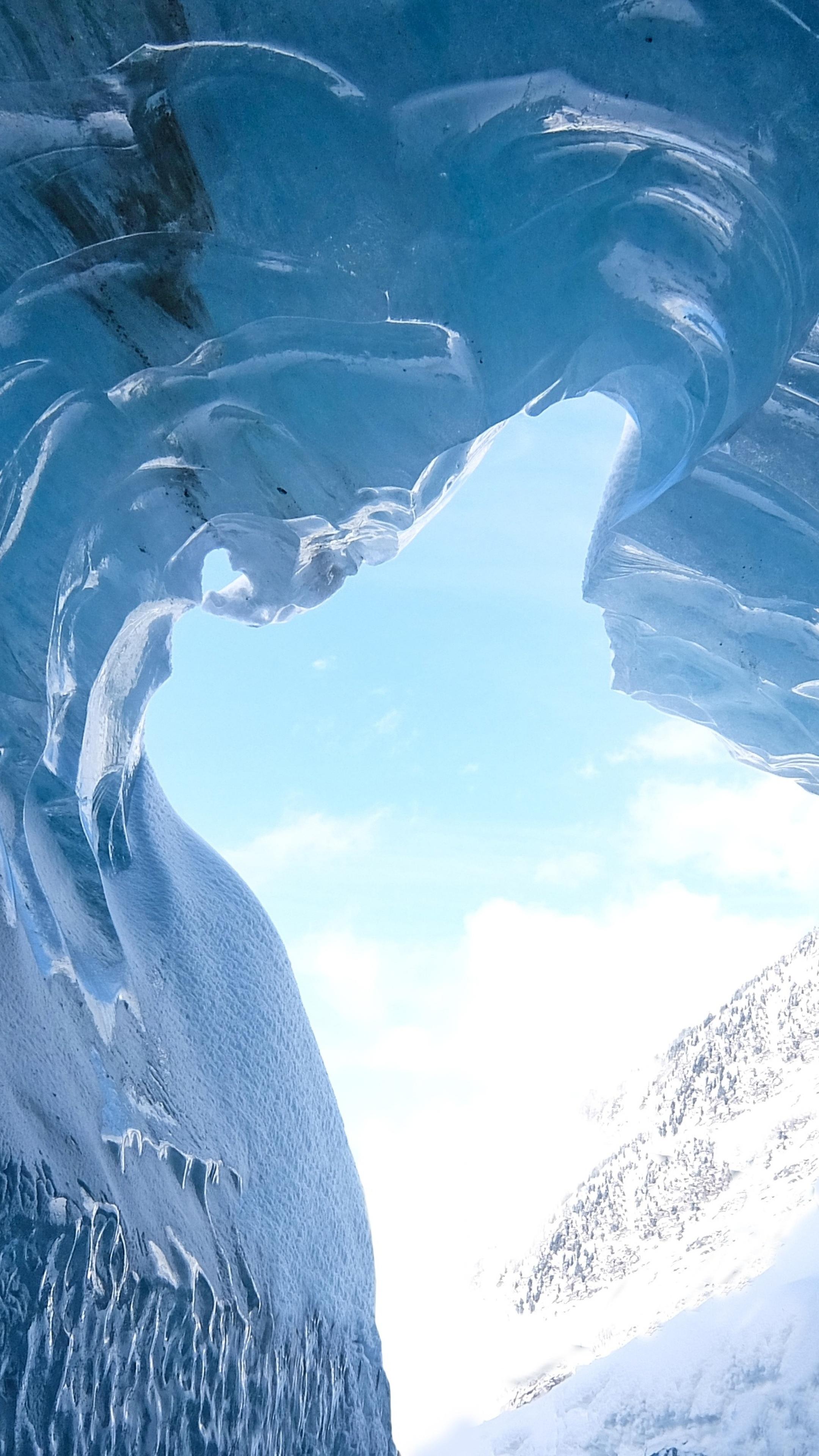 2160x3840 Ice Cave Sony Xperia X, XZ, Z5 Premium HD 4k Wallpaper, Image, Background, Photo and Picture