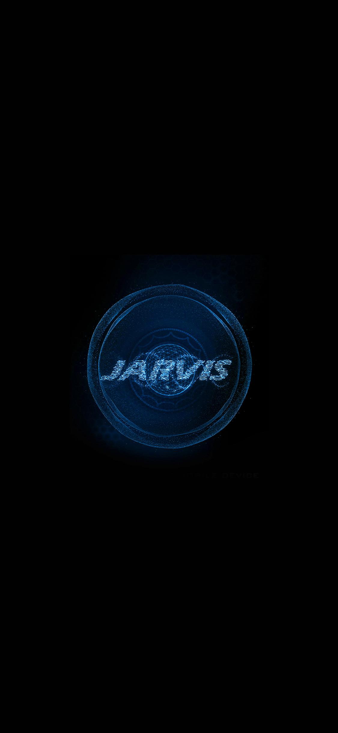 1125x2436 iPhone X wallpaper. jarvis ironman art minimal blue