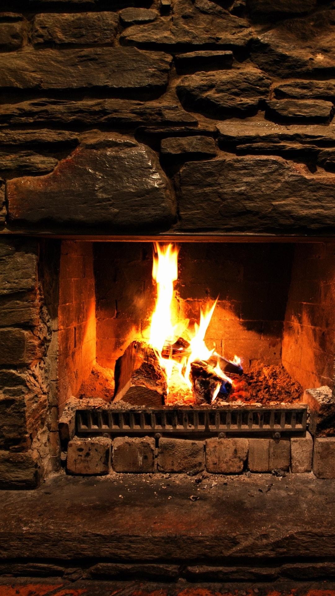 Fireplace iPhone Wallpapers - Top Free Fireplace iPhone Backgrounds ...