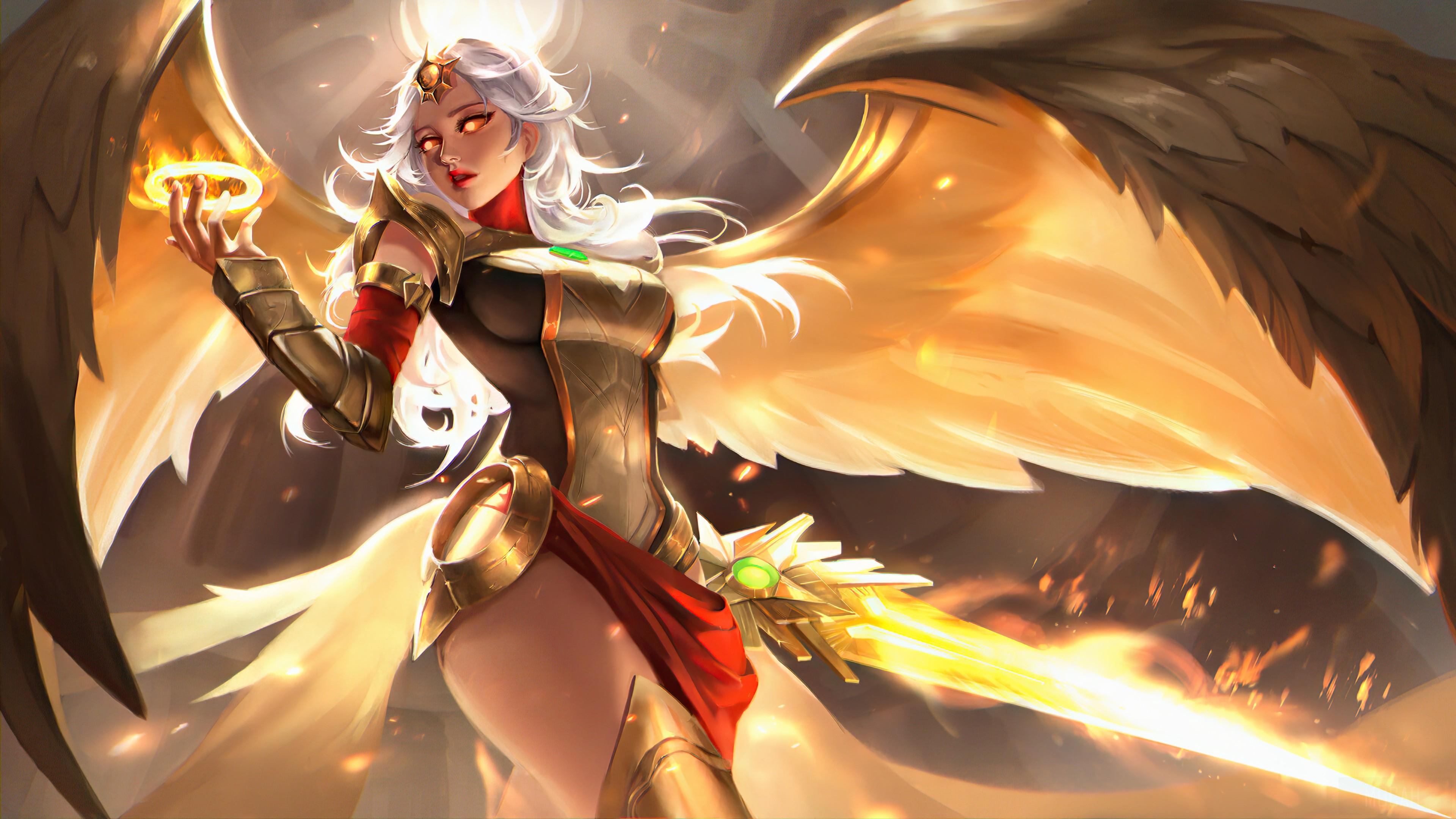 3840x2160 Kayle, Transcended, League of Legends, LoL, Video Game, Art 4k wallpaper. Mocah HD Wallpaper