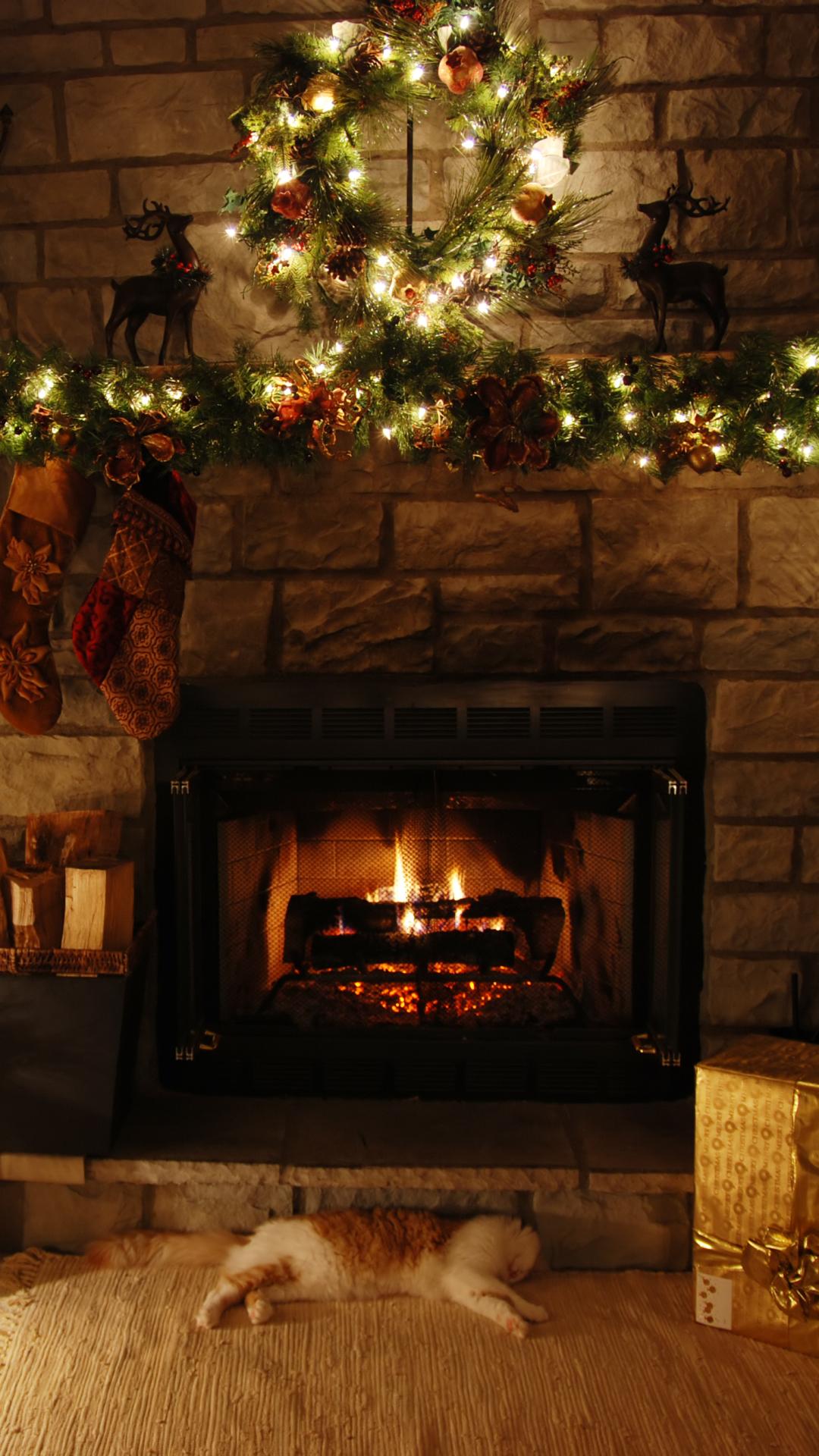 Fireplace iPhone Wallpapers - Top Free Fireplace iPhone Backgrounds ...