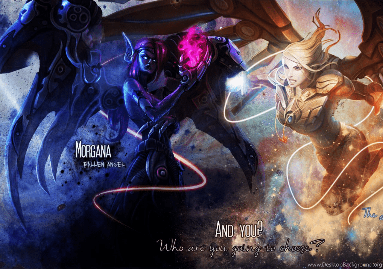 1280x900 Morgana Kayle Wallpaper League Of Legends By Iskierka0 Desktop Background