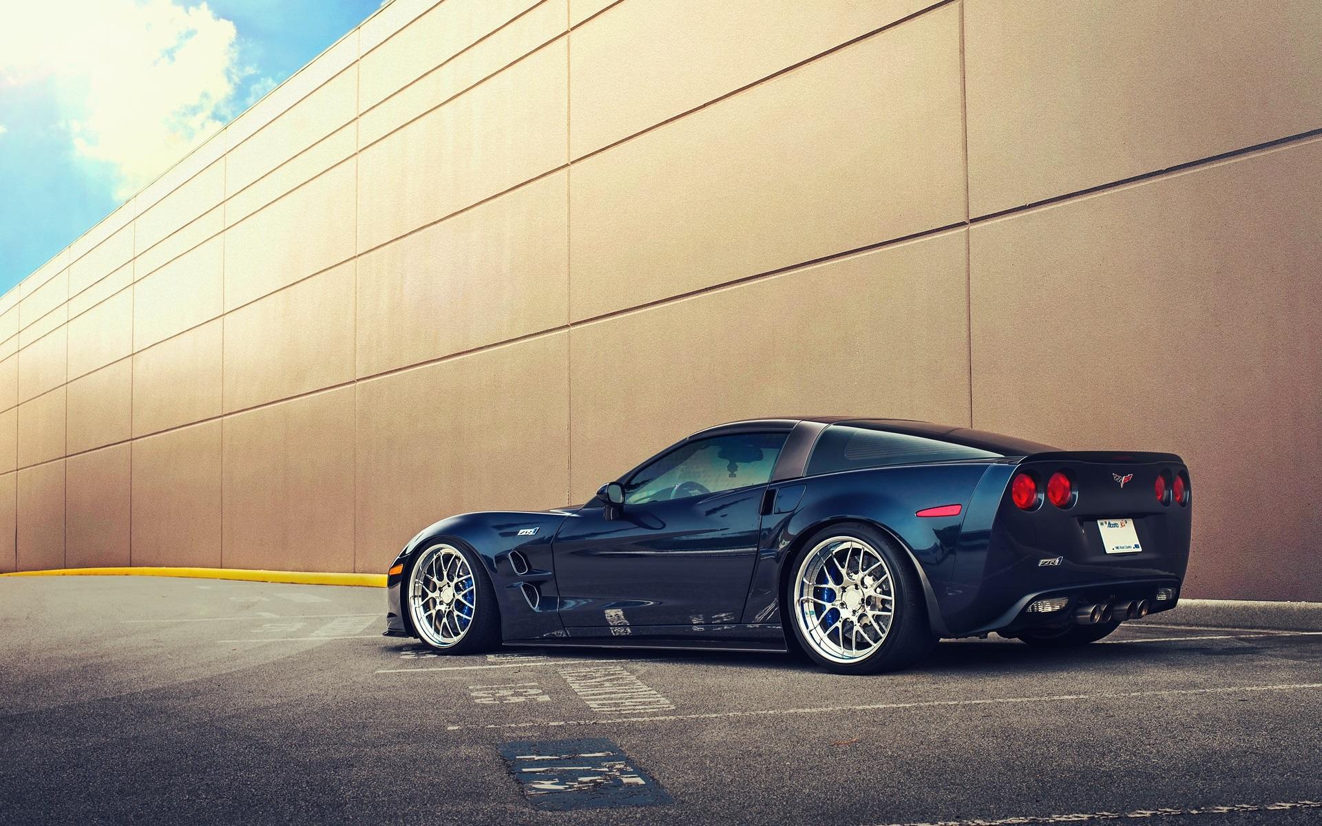 1920x1200 Wallpaper Chevrolet Corvette ZR1 blue car 1920x1200 HD Picture, Image