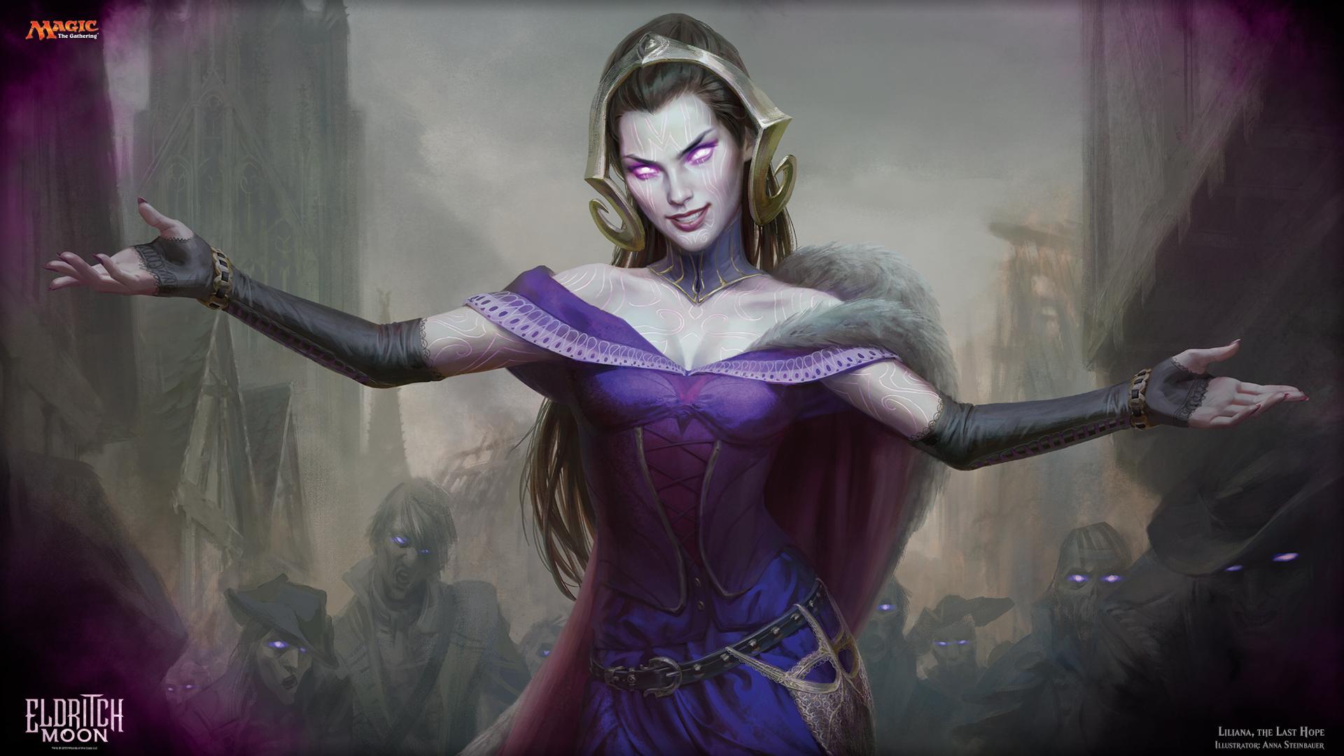 1920x1080 1920x1080 Magic: The Gathering, Liliana (Magic: The Gathering), Planeswalker (Magic: The Gathering), Eldritch Moon (Magic: The Gathering), Liliana The Last Hope wallpaper JPG