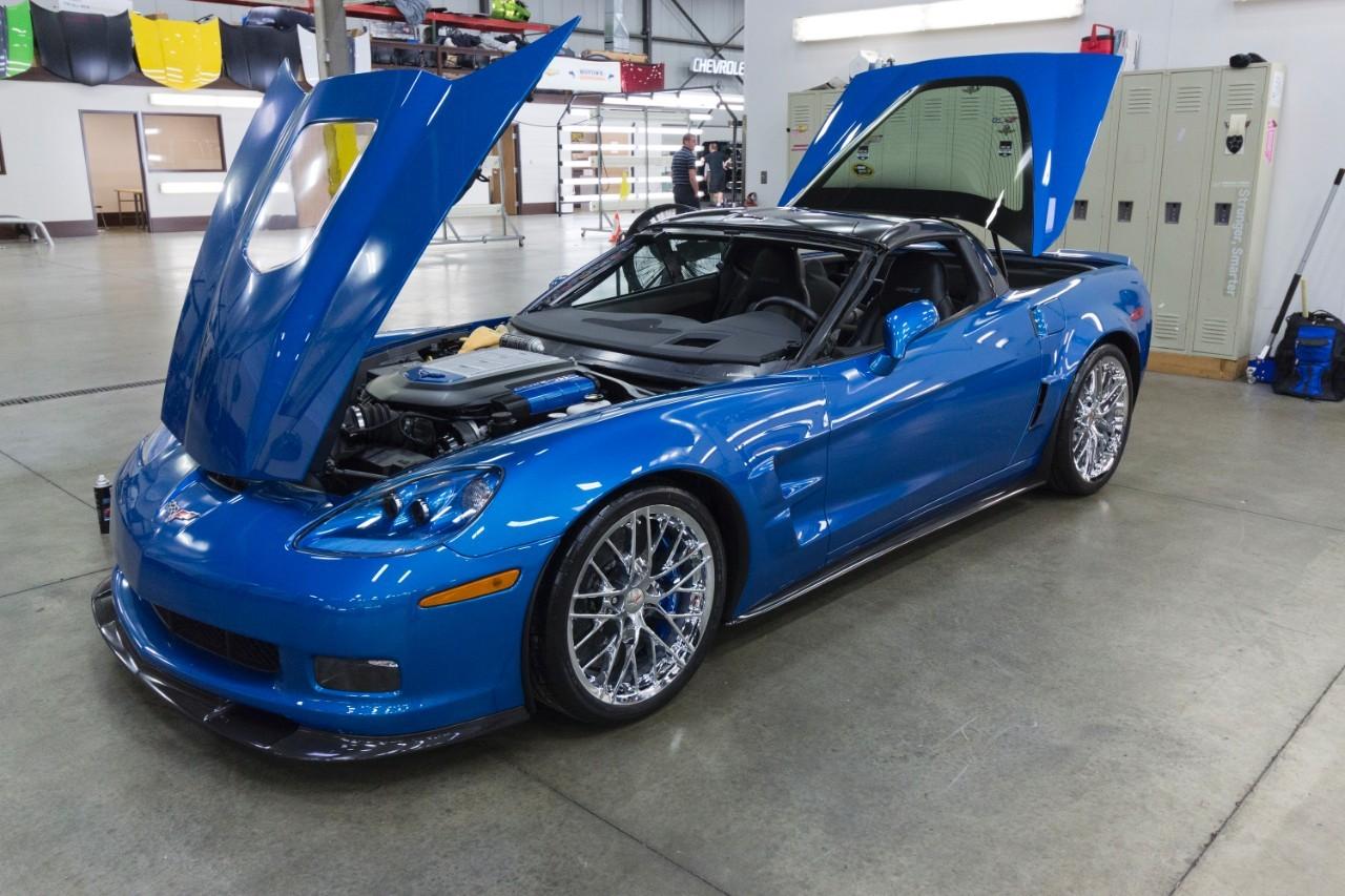1280x853 First Restored 'Sinkhole' Corvette Rolled Out