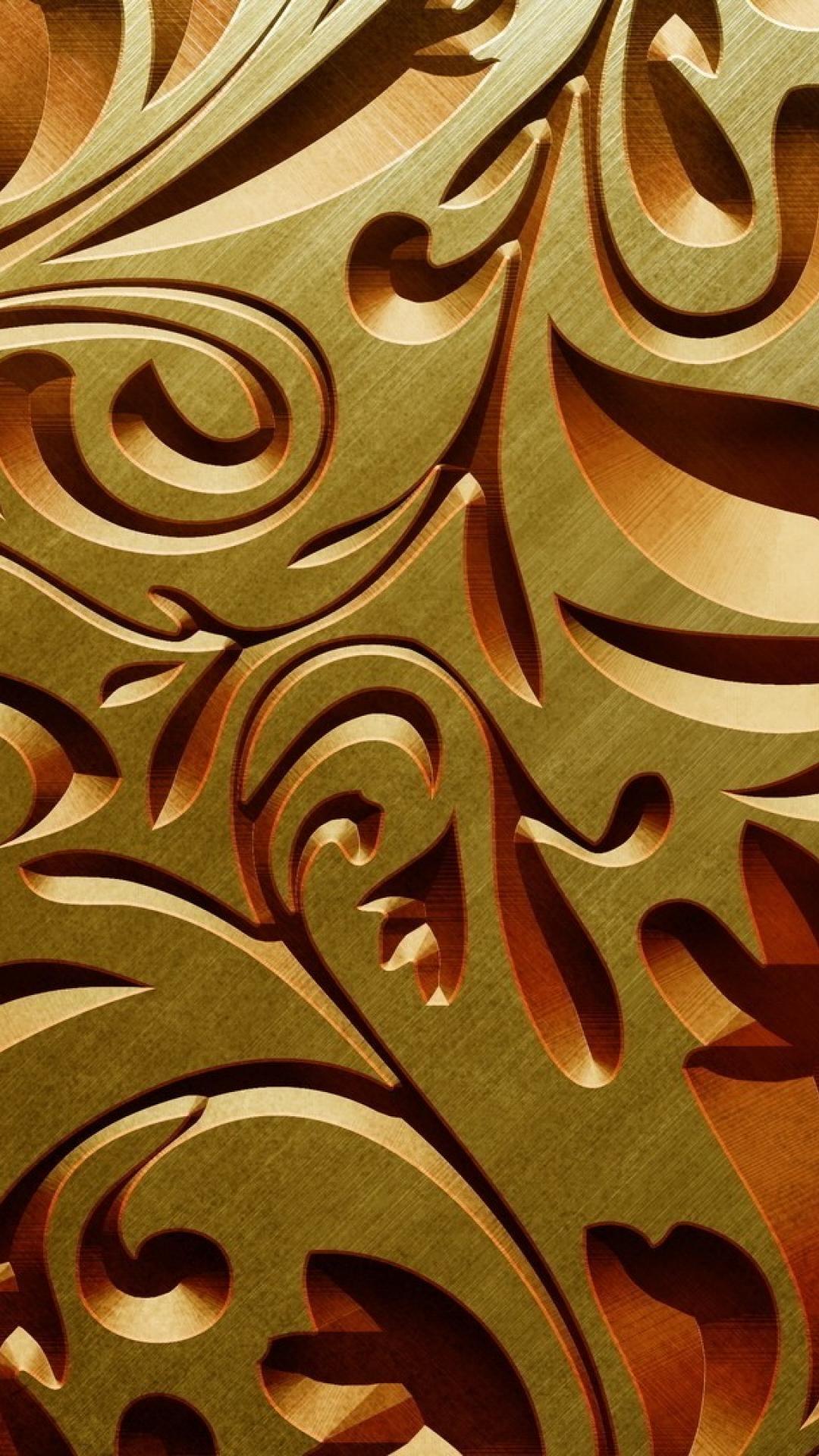 1080x1920 Gold Wallpaper for Phone