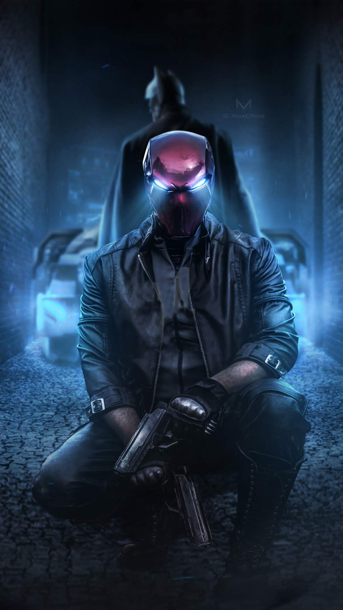 1152x2048 Red Hood And Batman 2019 [1440x2560] Mobile Wallpaper Mobile Walls