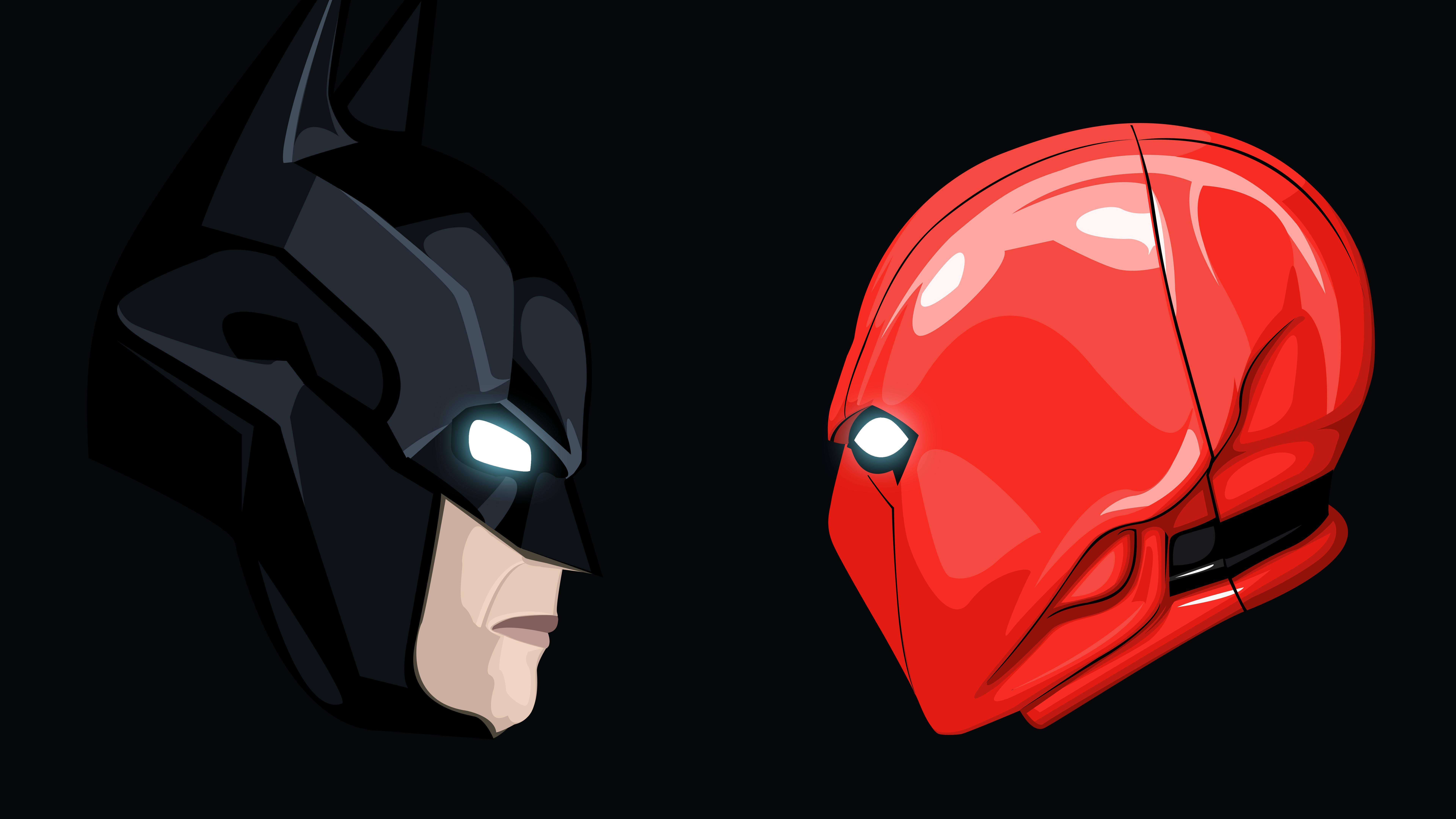 7680x4320 Batman 7680×4320 Red Hood Black Minimal Dark Background 4k 8k