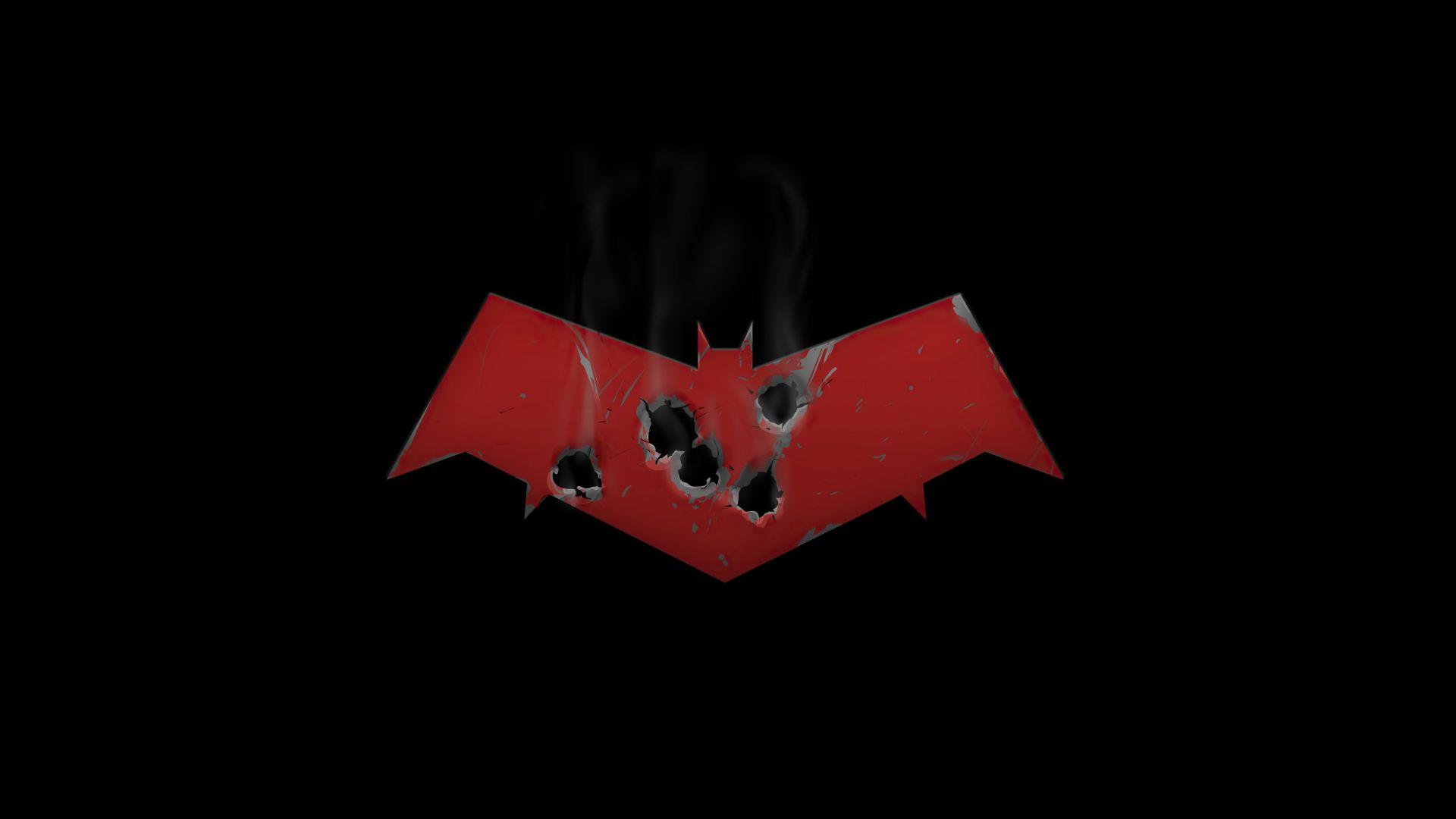 1920x1080 Desktop wallpaper red hood vs grifter: blood money, batman, logo, HD image, picture, background, 5b1a65