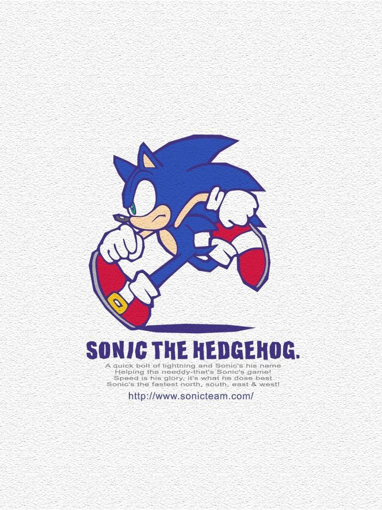 768x1024 Wallpaper Sonic Running Step By Step HD Wallpaper