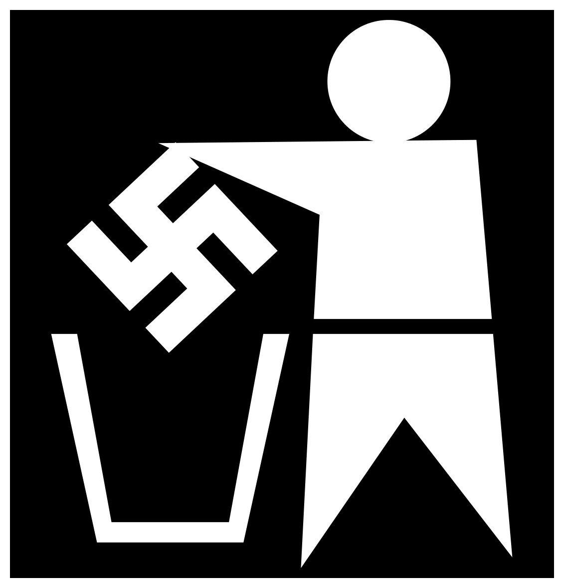 1131x1180 Black Sticker Antifa Anti Fascist Racist Nazi Bin Nazis Punk Anarchist : Amazon.com.au: Toys & Games