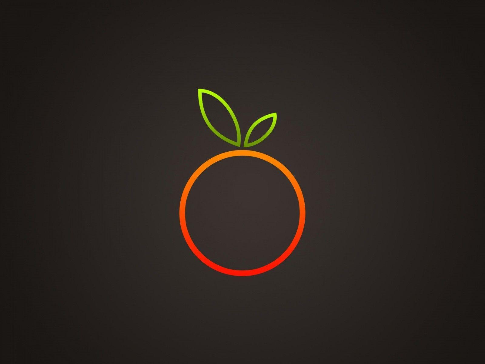 1600x1200 minimalistic design logos apples / 1600x1200 Wallpaper. Nutrition logo, Orange logo, Fruit logo