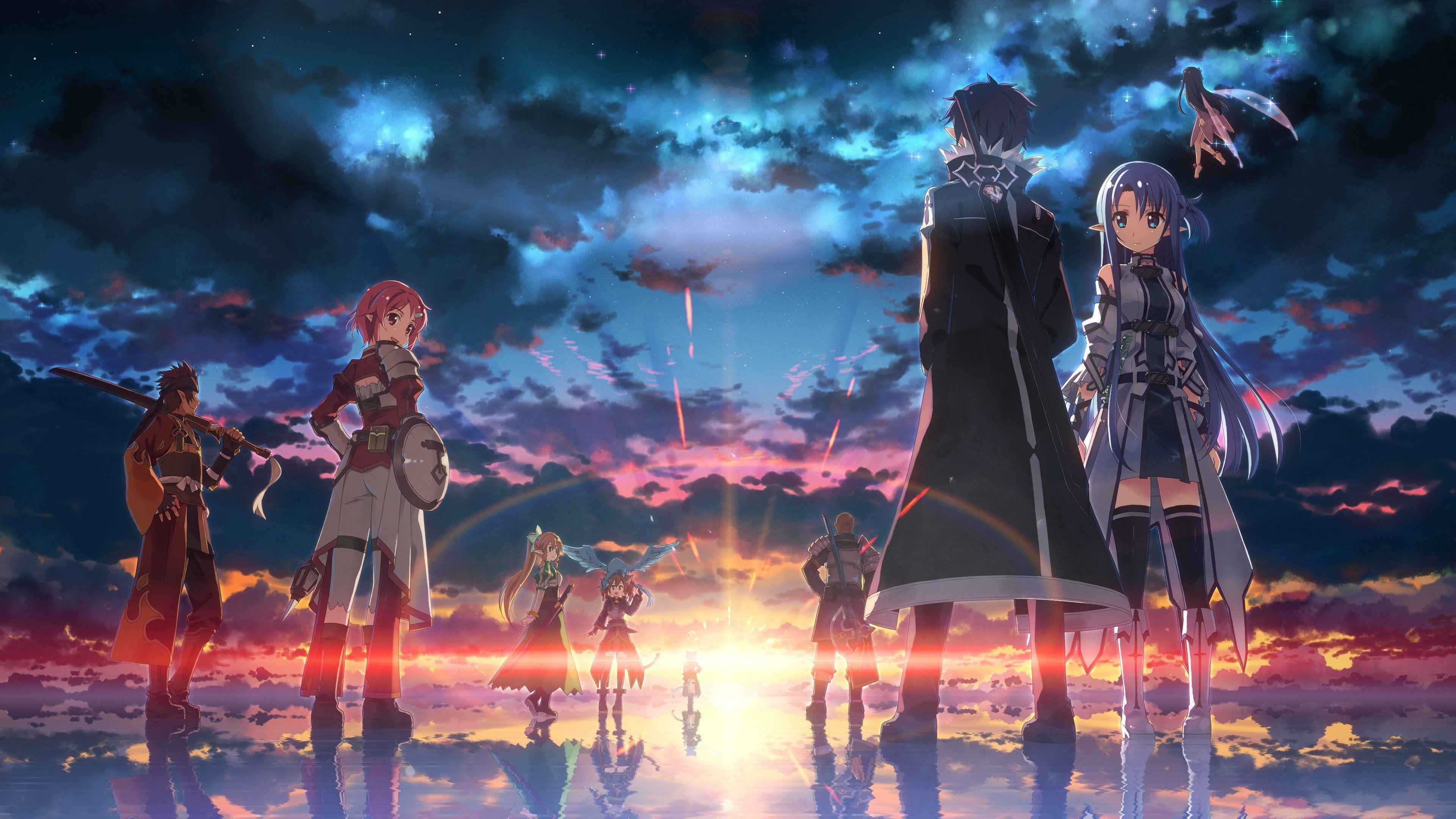 3840x2160 Sword Art Online Ordinal Scale HD Wallpaper Background. Sword art online wallpaper, Sword art online, Online art