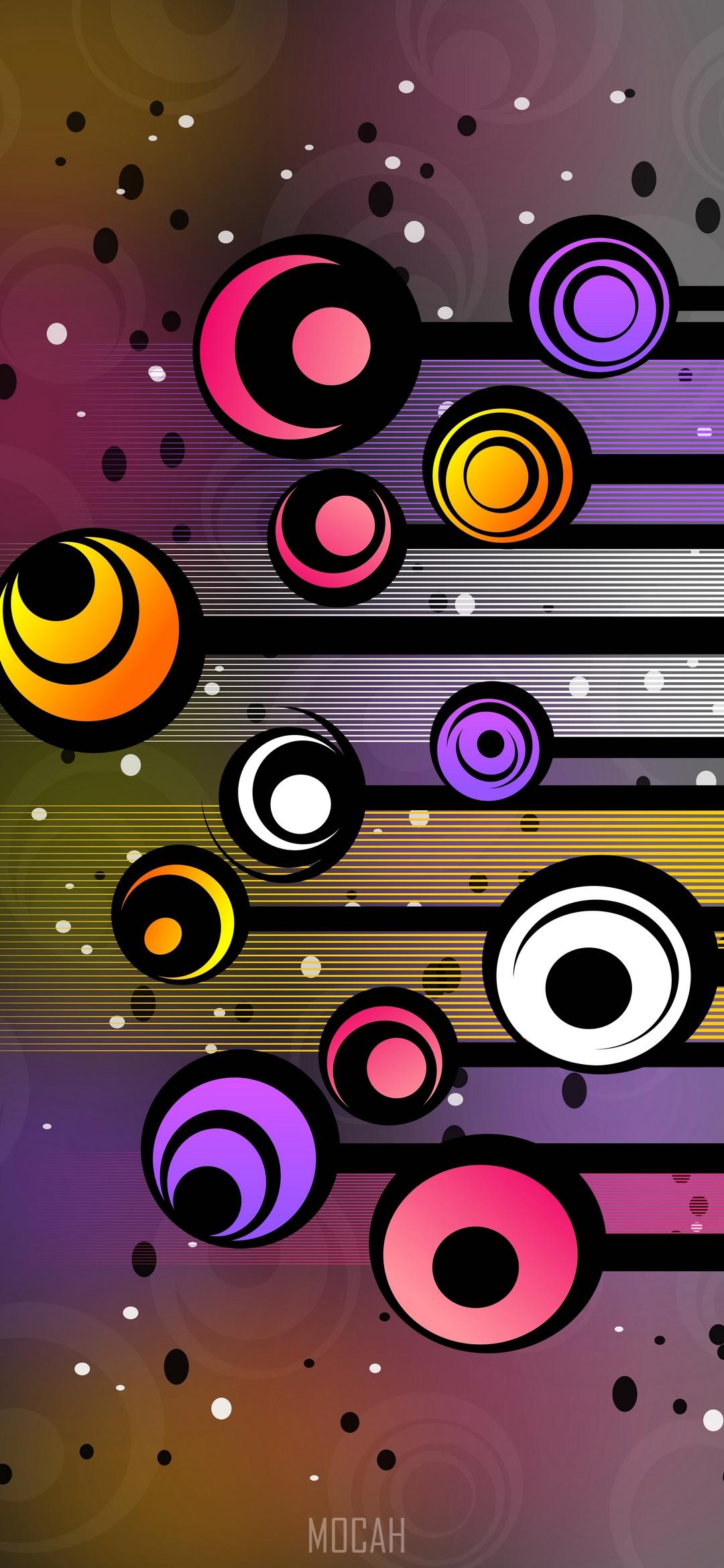 1080x2340 Circle, Graphic Design, Design, Illustration, Colorfulness, Xiaomi Mi 10 Pro 5G full HD wallpaper, 1080x2340. Mocah HD Wallpaper