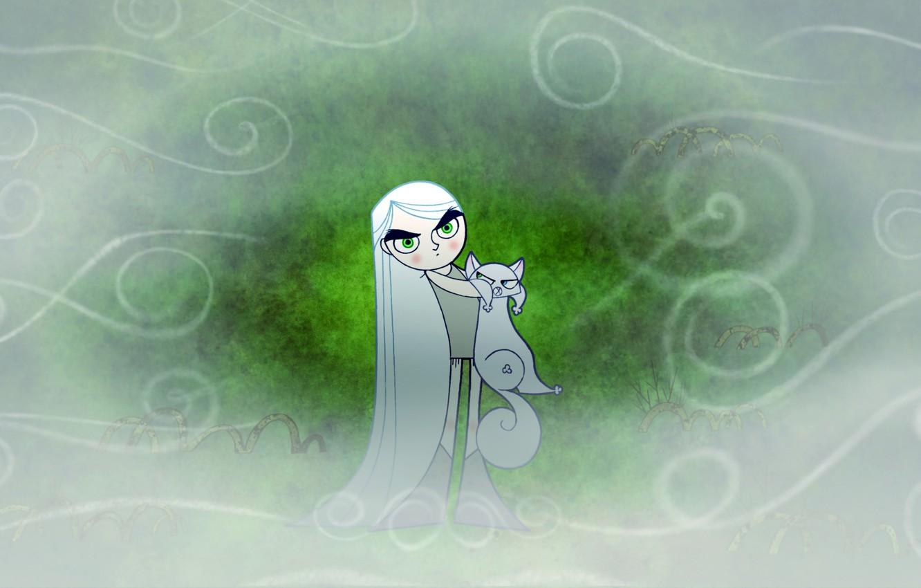 1332x850 Wallpaper fog, fantasy, cartoon, Pangur Ban, Aisling, The Secret Of Kells, The Secret of Kells, Aisling, Pangur Ban image for desktop, section фильмы