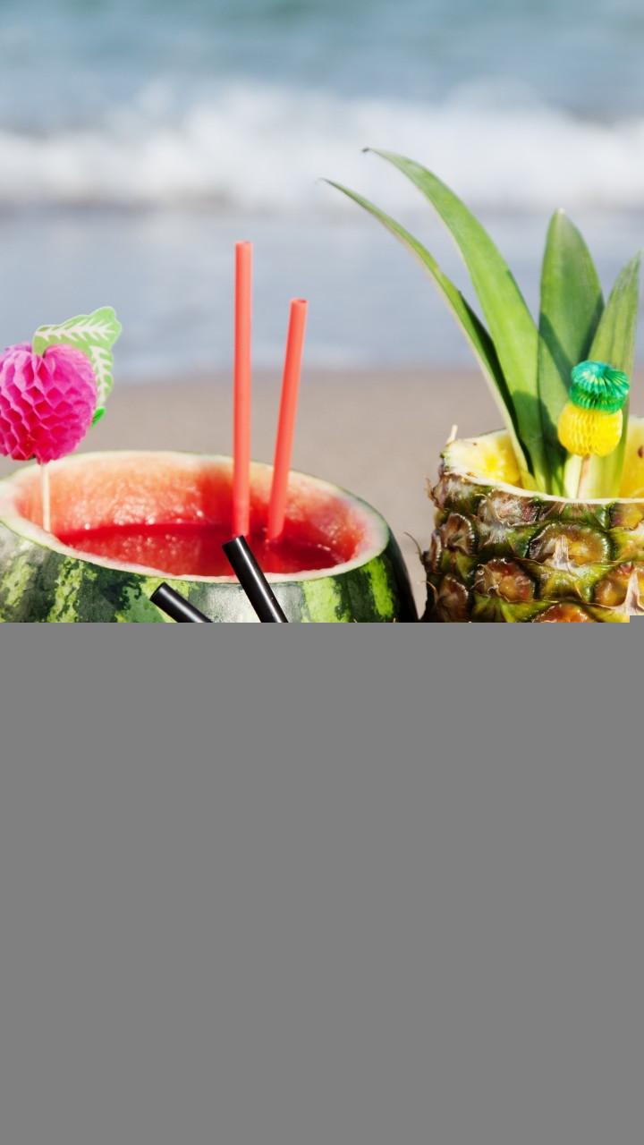 720x1280 Download 720x1280 Cocktail, Watermelon, Pineapple, Beach, Tropical, Coconut, Drinks Wallpaper for Galaxy S Galaxy Note II, Galaxy Nexus, Alcatel One Touch Idol Ultra