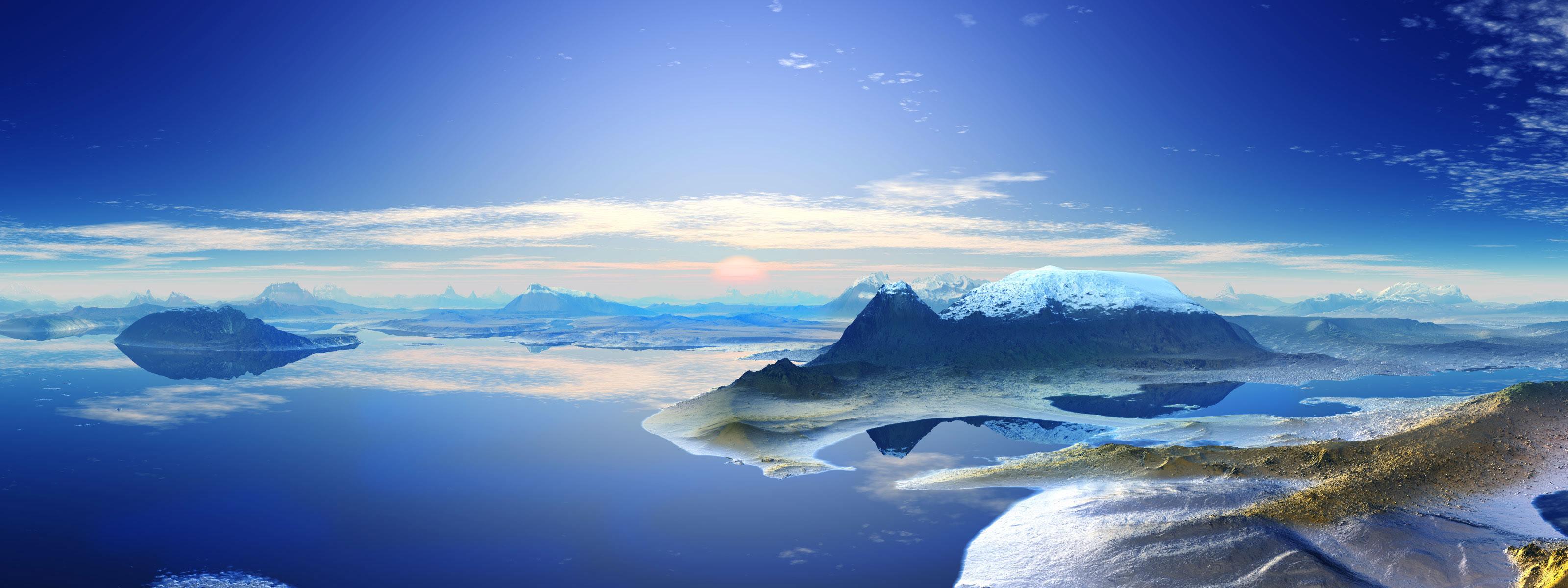 3200x1200 Panoramic Wallpaper Dual Screen Windows 10