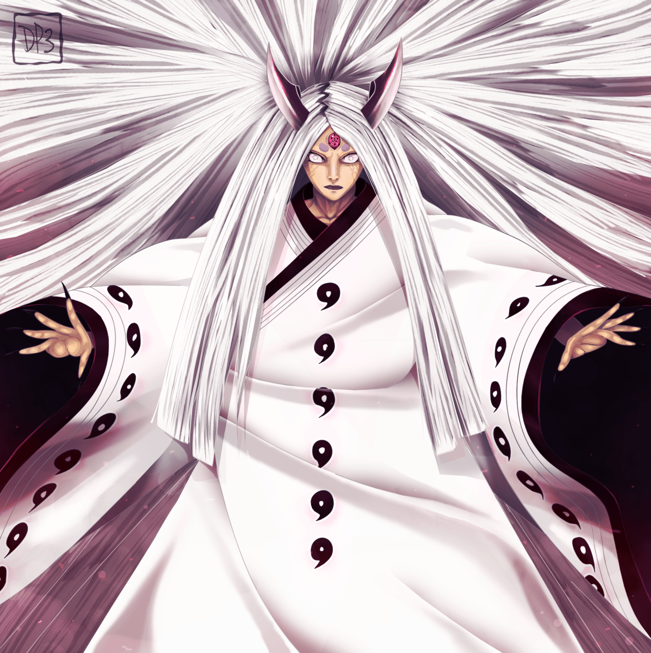 1280x1284 Naruto Kaguya Wallpaper