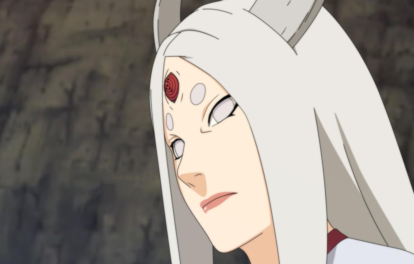 1332x850 Wallpaper girl, horns, naruto, art, manga, byakugan, ootsutsuki kaguya image for desktop, section прочее