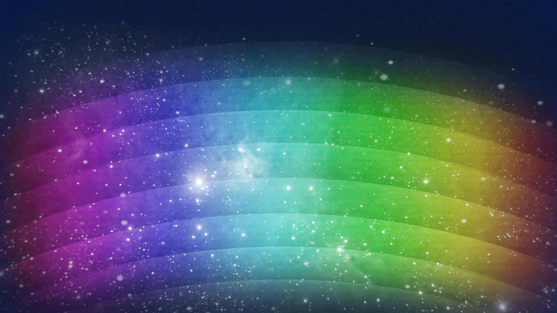 1920x1080 Download wallpaper 1920x1080 rainbow, wavy, background, lines, dots, glitter full hd, hdtv, fhd, 1080p HD background