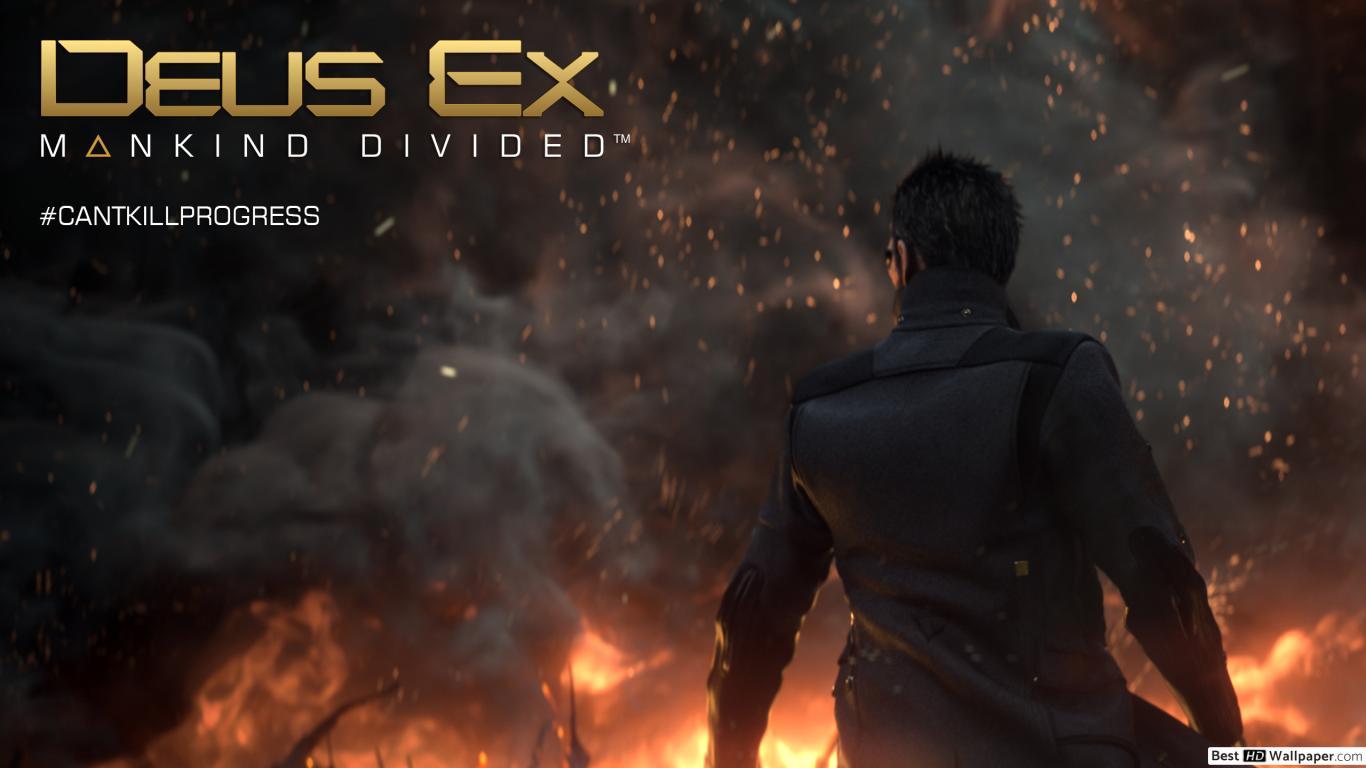 1366x768 Deus Ex : Mankind Divided (video game) Adam Jensen HD wallpaper download