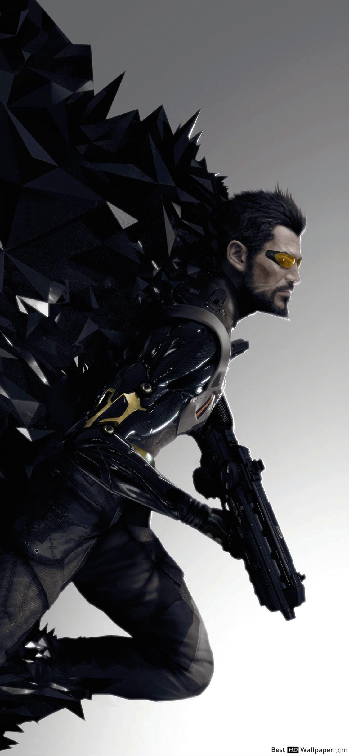 1125x2436 Deus Ex: Mankind Divided (The Art of Deus Ex Universe) Jensen HD wallpaper download