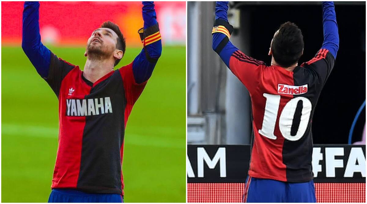 1200x667 Lionel Messi pays tribute to Diego Maradona in Barcelona's win over Osasuna. Sports News, The Indian Express