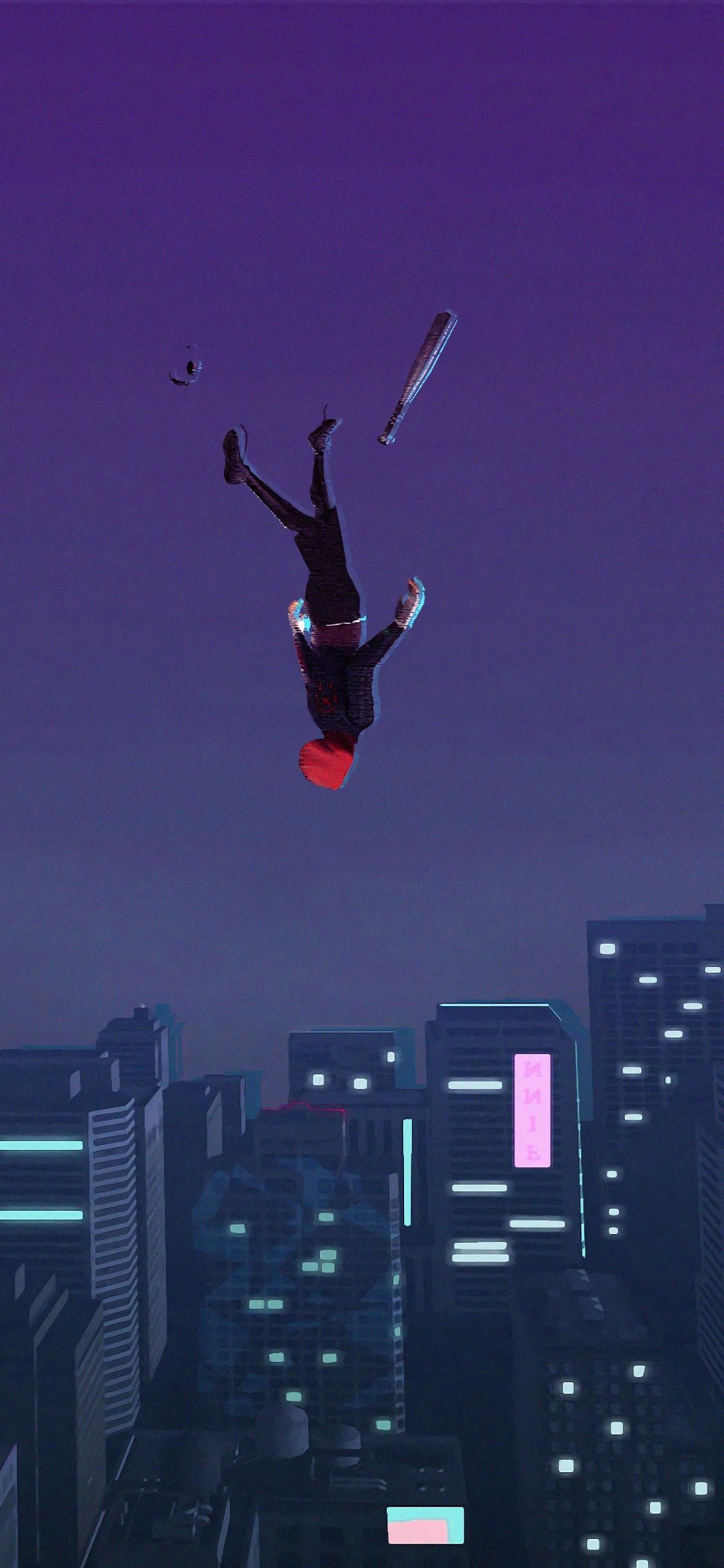 1125x2436 Spider Man: Into The Spider Verse 4K Wallpaper