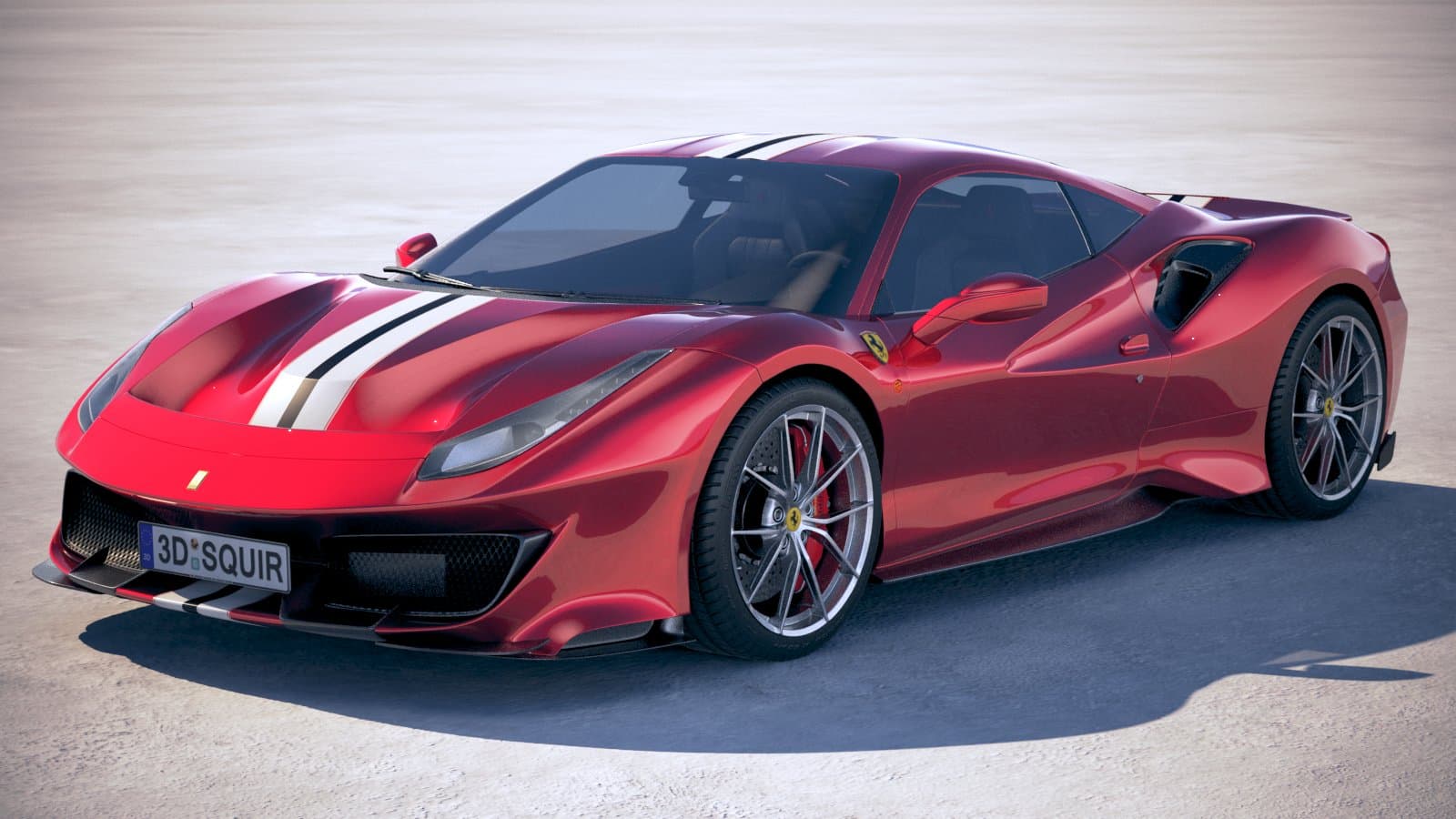 1600x900 Ferrari 488 Pista 2019 3D Model