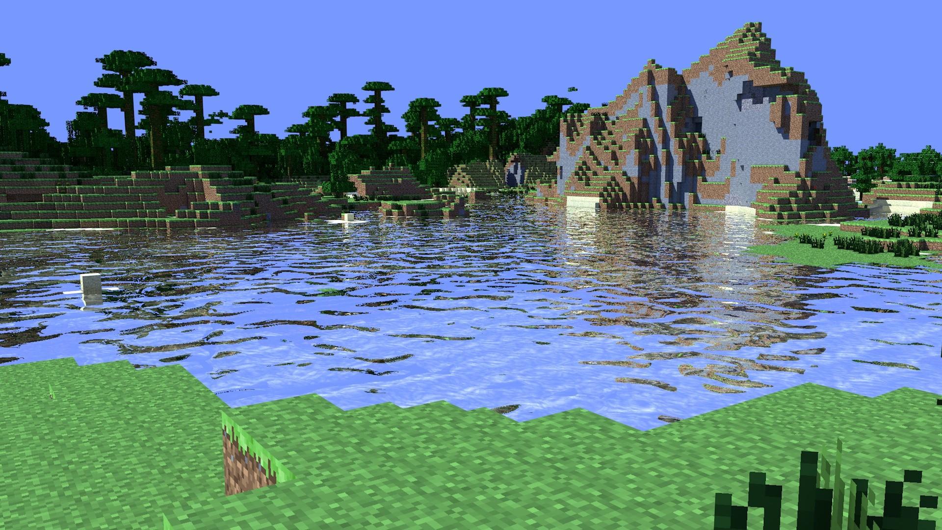 1920x1080 water, Jungle, Minecraft, Cinema, 4d, Tapeta Wallpaper HD / Desktop and Mobile Background