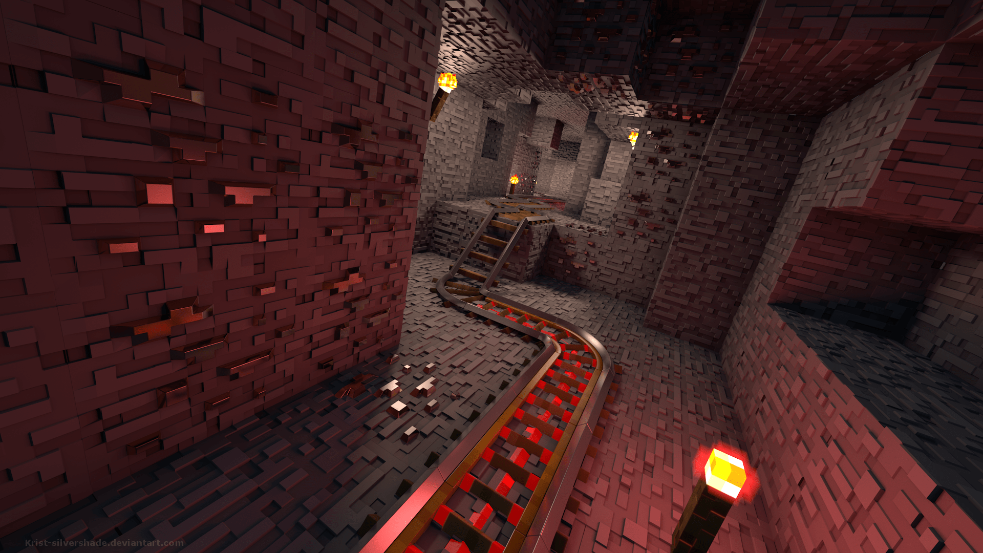 1920x1080 There's 35 nice HD minecraft wallpaper in here, if anyone's interested.: Minecraft