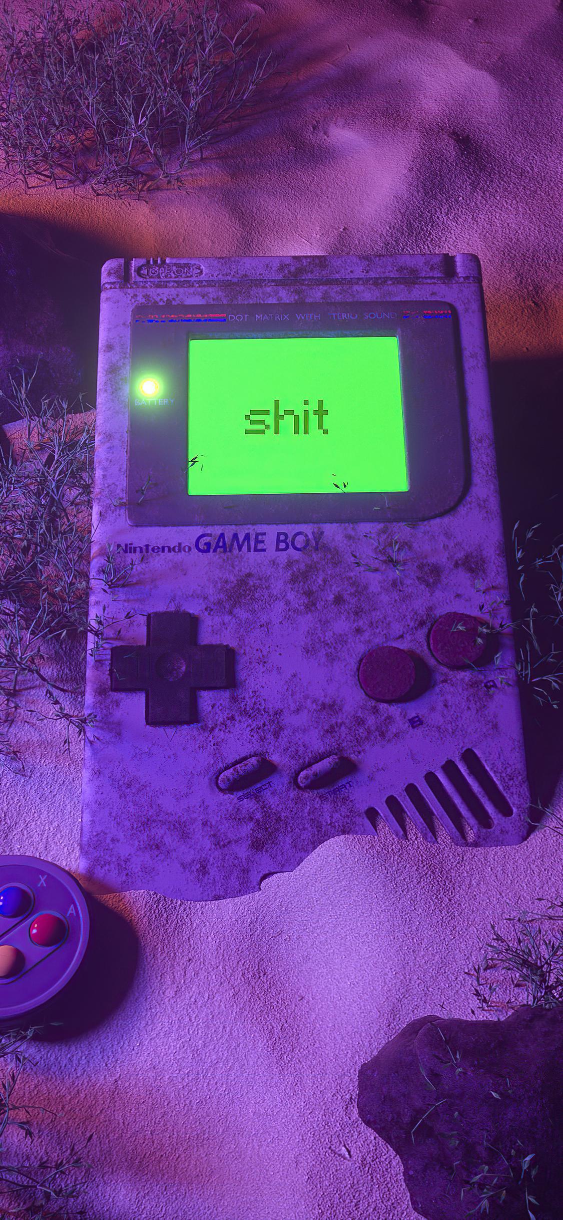 1125x2436 Nintendo Game Boy Falls In Water 4k iPhone XS, iPhone iPhone X HD 4k Wallpaper, Image, Background, Photo and Picture