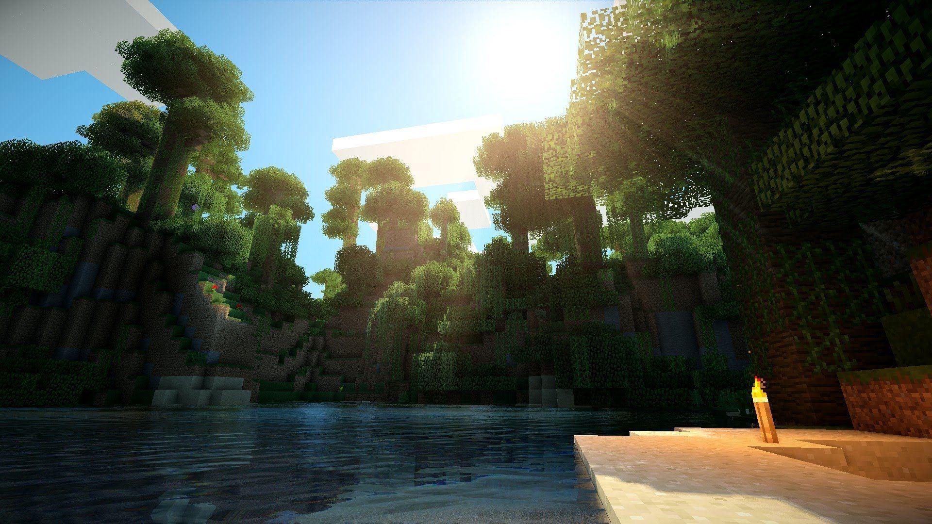 1920x1080 Minecraft Shaders Wallpaper