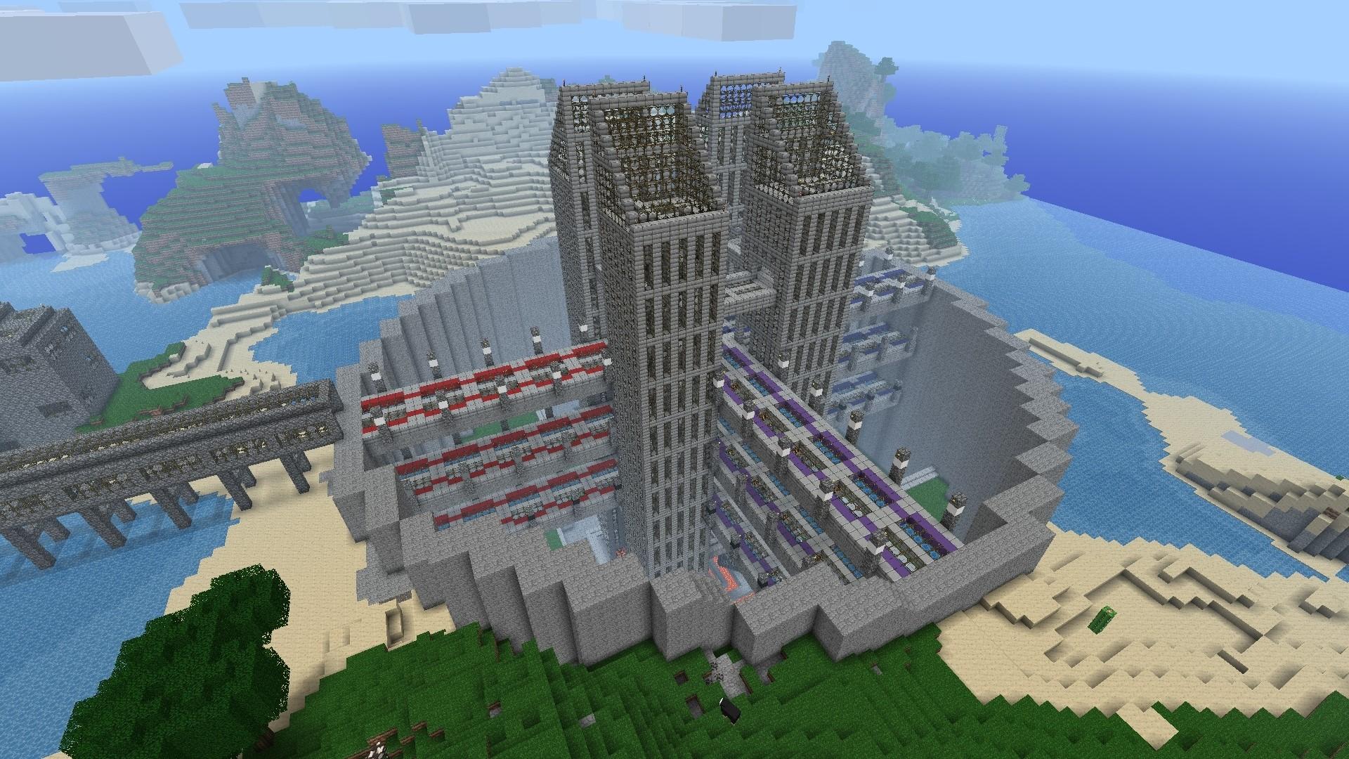 1920x1080 1920x1080 Minecraft, House, Water, Cubes wallpaper JPG