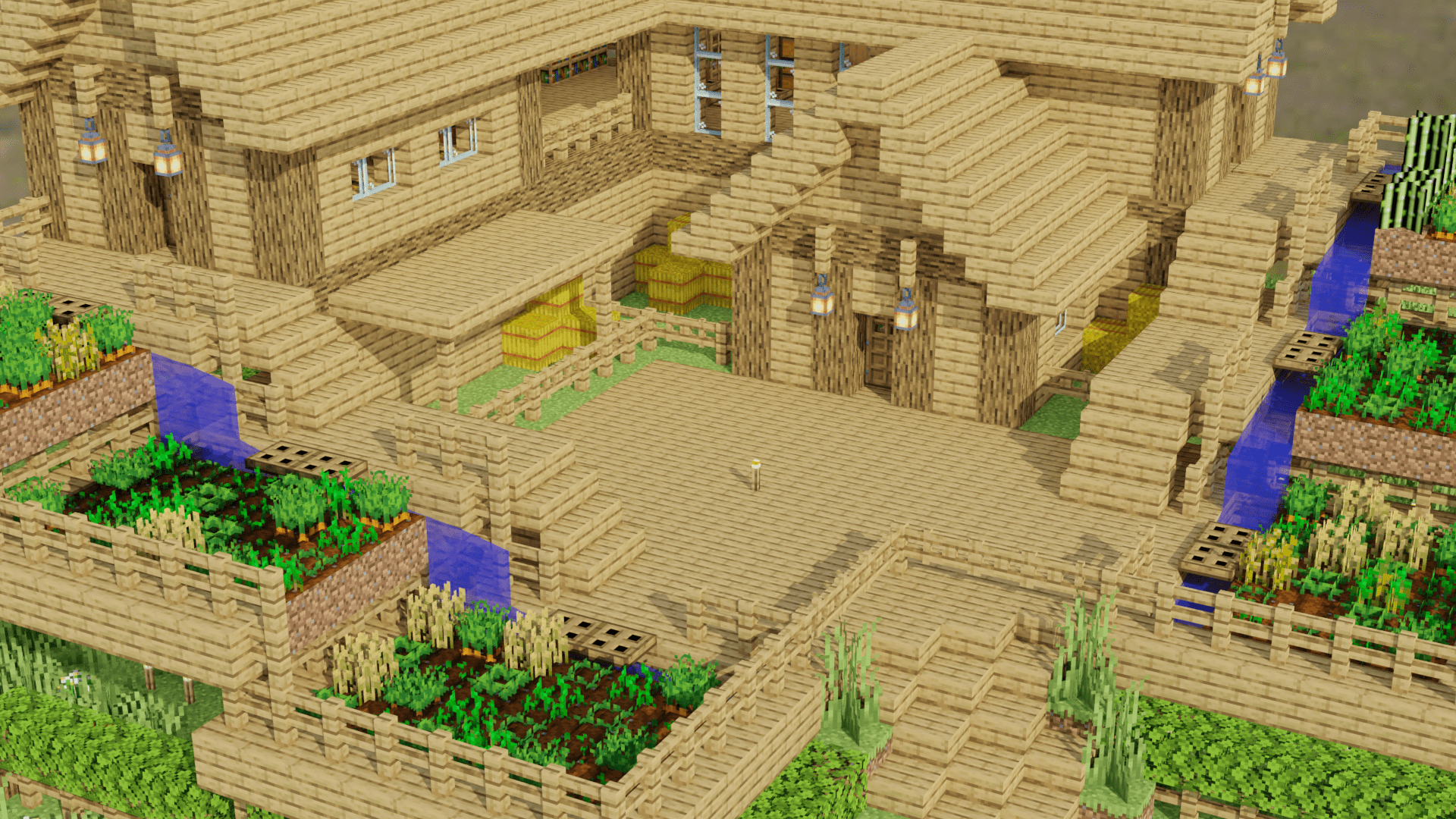 1920x1080 Close up minecraft house HD Wallpaper