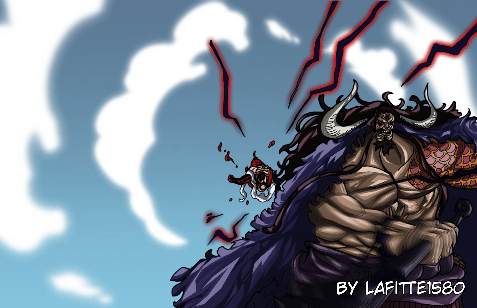 1980x1280 Kaido (One Piece), Monkey D. Luffy wallpaper
