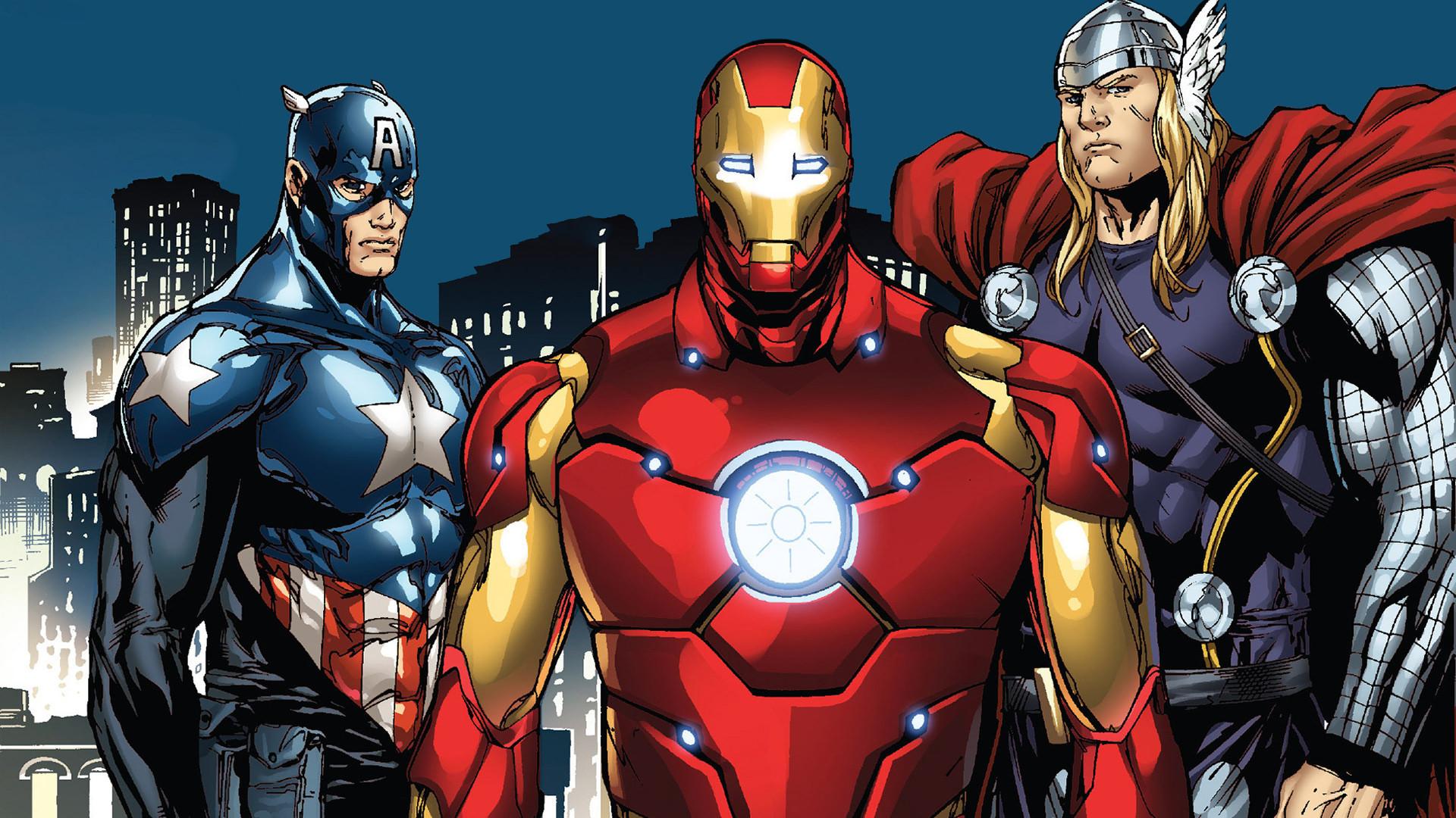 1920x1080 Desktop Wallpaper Iron Man, Captain America, Thor, Superhero, Comics, HD Image, Picture, Background, 1e0b61