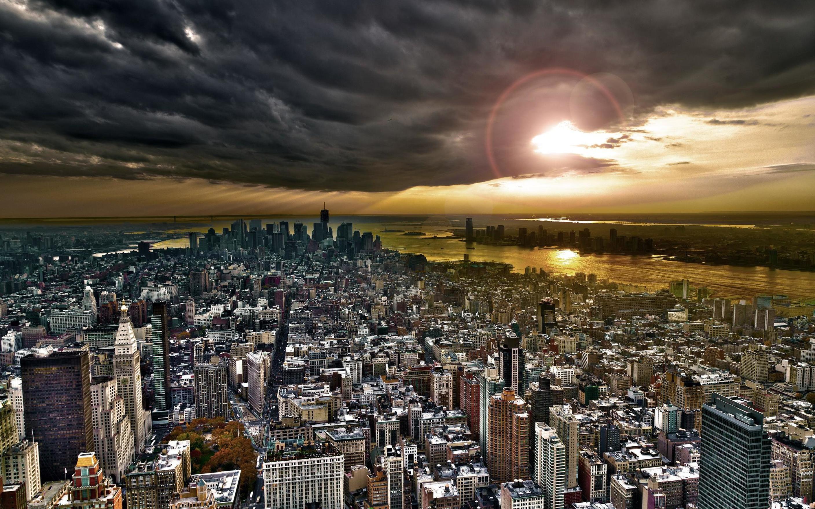 2816x1760 New York City Skyline Wallpaper 4K Wide Screen Wallpaper