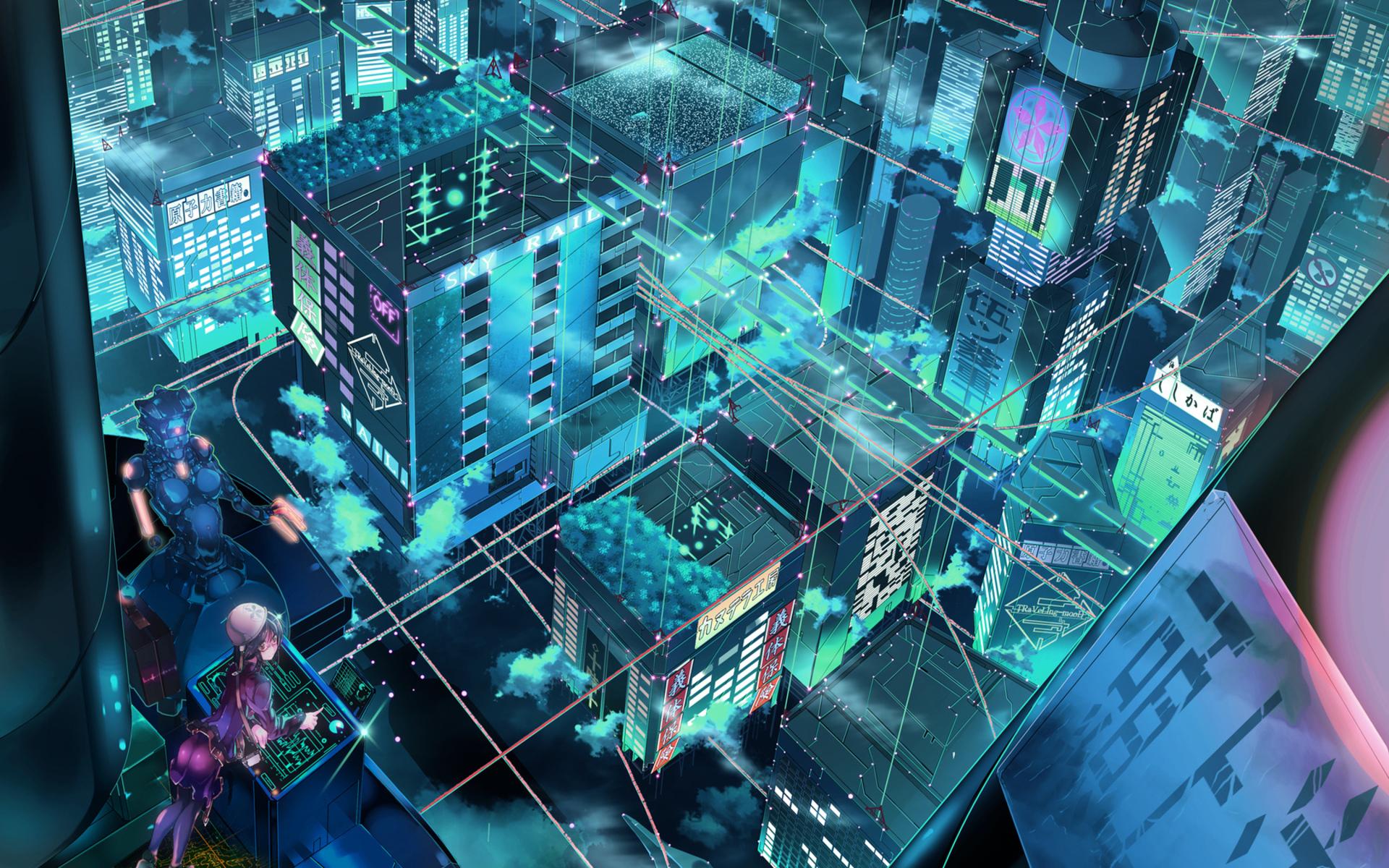 1920x1200 cityscapes, Robots, Fantasy, Art, Science, Fiction, Original, Architecture, Buildings, Art, Color, Cyber, Tech Wallpaper HD / Desktop and Mobile Background