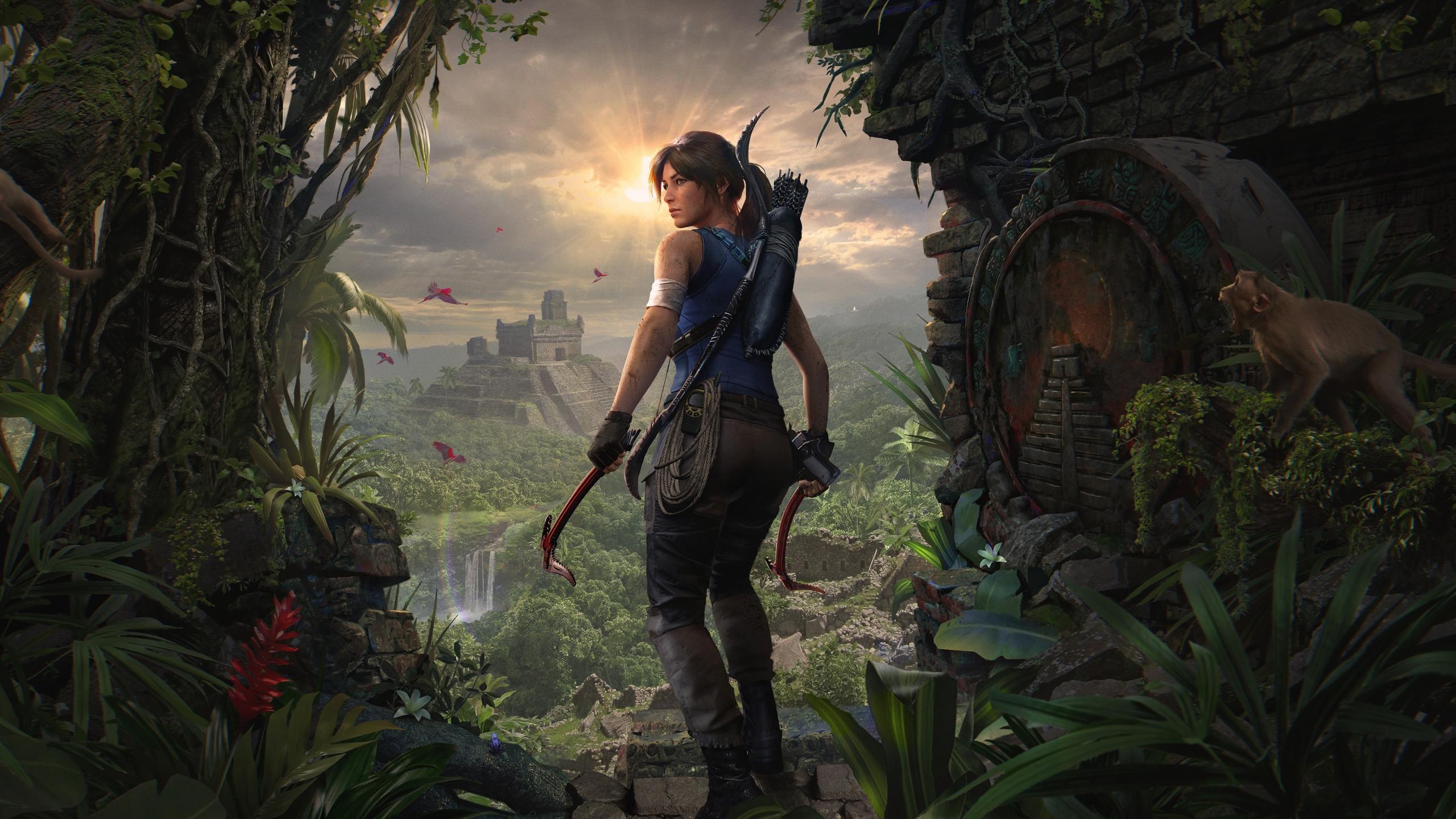2560x1440 Download Explorer, video game, Lara Croft, Shadow of the Tomb Raider wallpaper, 2560x Dual Wide, Widescreen 16: Widescreen