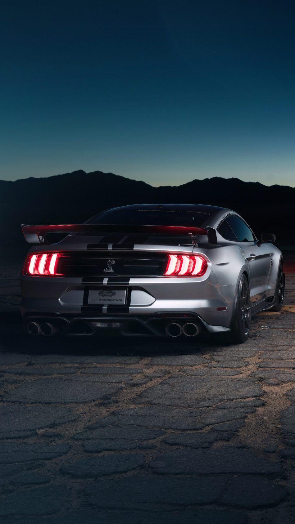 950x1689 Black Mustang Car Wallpaper Download