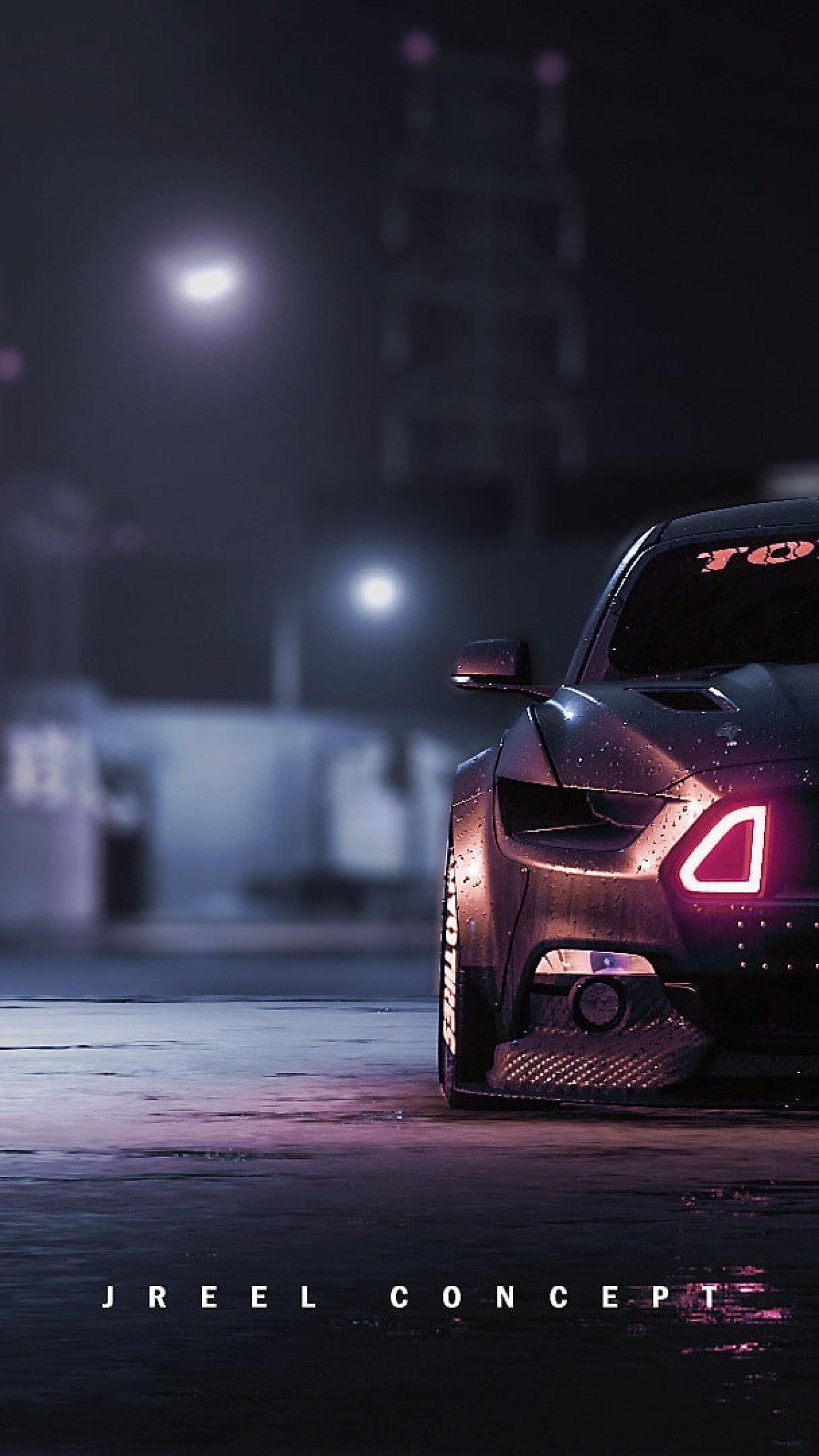 1350x2400 Wallpaper black Ford Mustang, dark, car, vehicle, motor vehicle, mode of transportation • Wallpaper For You HD Wallpaper For Desktop & Mobile