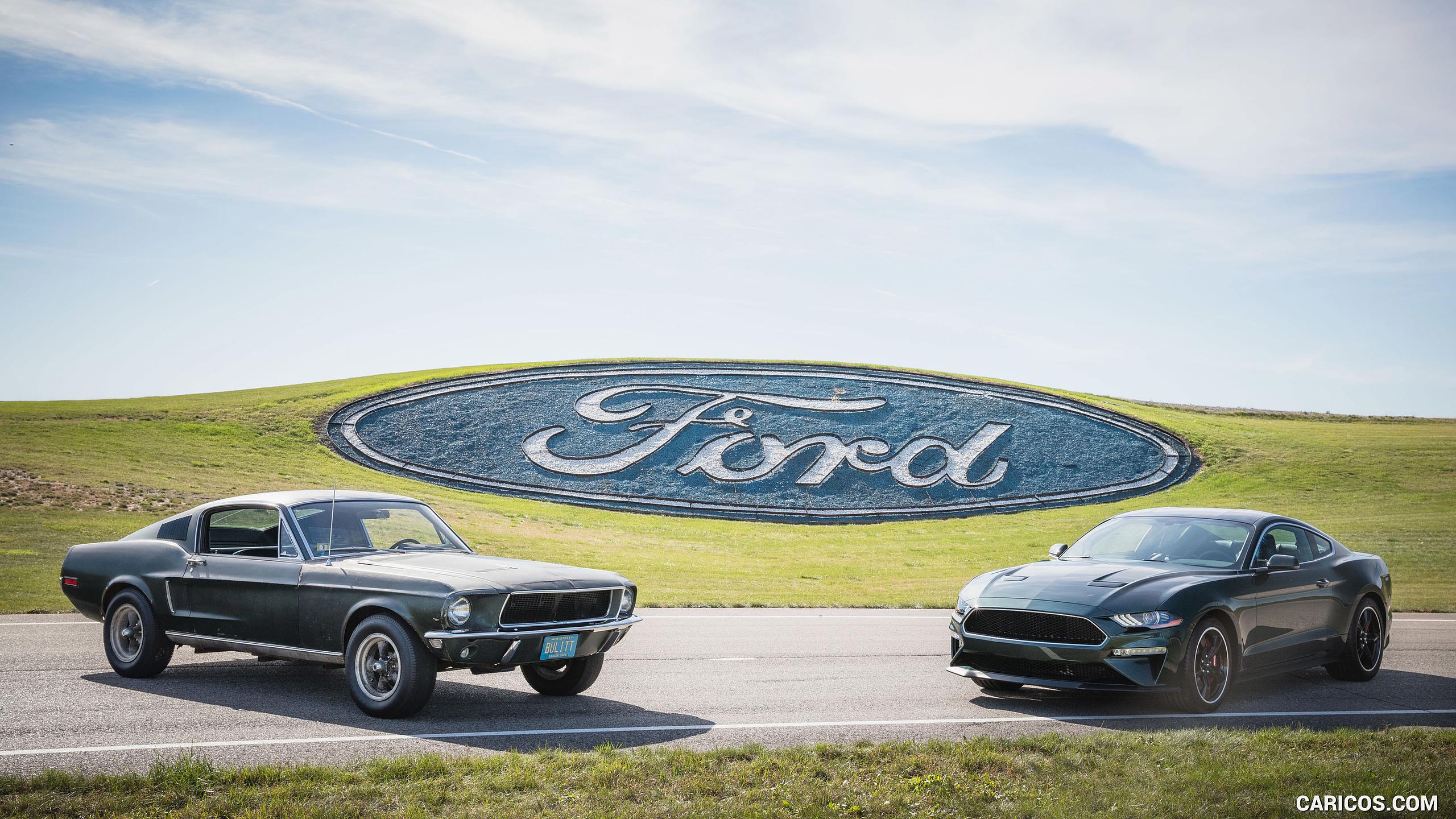2560x1440 Ford Mustang Bullitt and Original 1968 Bullitt Mustang
