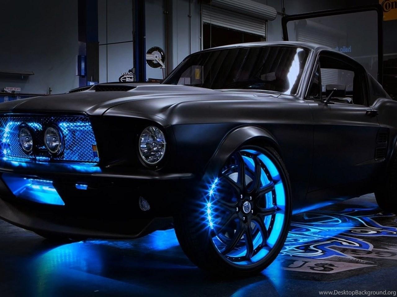 1280x960 Flat Black Ford Mustang Best Sports Car Wallpaper Desktop Background